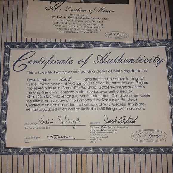 🪶 Gone with the wind plate - Picture 4 of 5